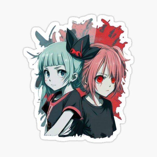 Japanese Anime Girl I Menhera I Evil Vampire Manga' Sticker