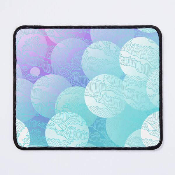 Item preview, soft color waves and circles designed and sold by FeyzaAydin.
