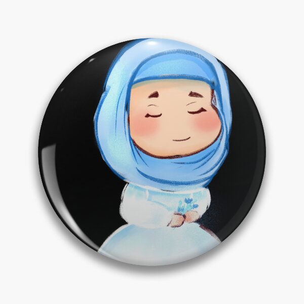 Item preview, Flower Hijab girl chibi designed and sold by iphu-art.
