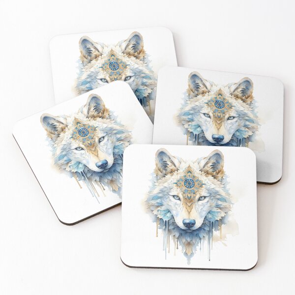 Item preview, Stylish Magic Wolf Head In Watercolor designed and sold by AdrianGrosu.