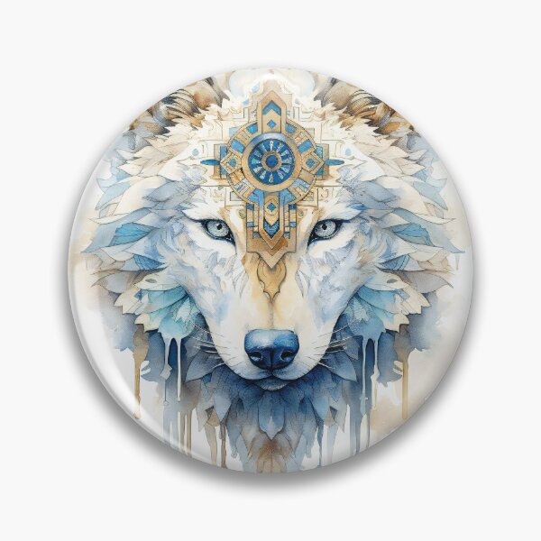 Artikelvorschau, Stylish Magic Wolf Head In Watercolor entworfen und verkauft von AdrianGrosu.