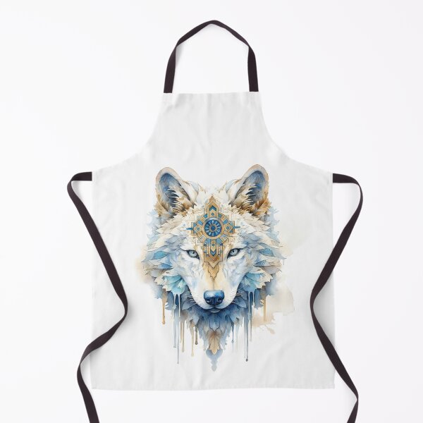 Aperçu de l'œuvre Stylish Magic Wolf Head In Watercolor créée et vendue par AdrianGrosu.