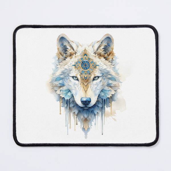 Artikelvorschau, Stylish Magic Wolf Head In Watercolor entworfen und verkauft von AdrianGrosu.