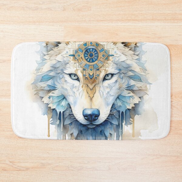 Artikelvorschau, Stylish Magic Wolf Head In Watercolor entworfen und verkauft von AdrianGrosu.