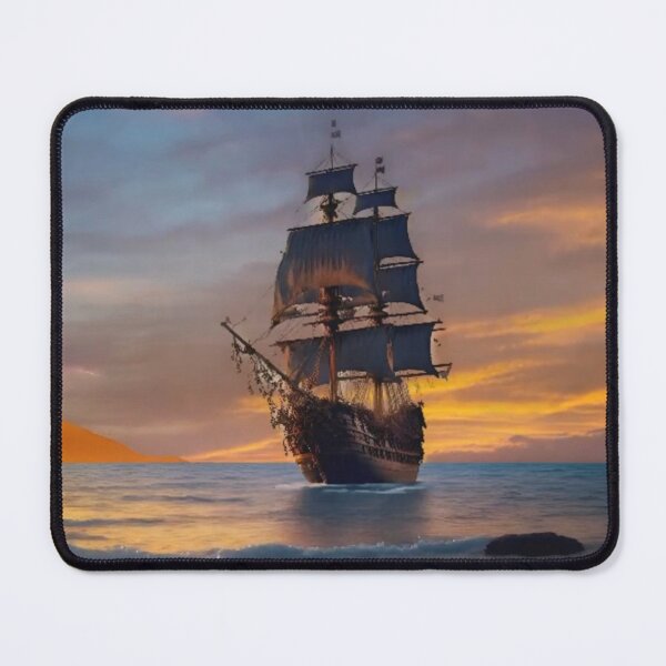 Item preview, Pirate Ship at Sunset designed and sold by DigitalGemstone.