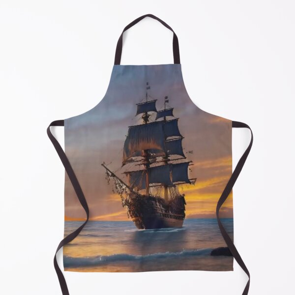 Item preview, Pirate Ship at Sunset designed and sold by DigitalGemstone.