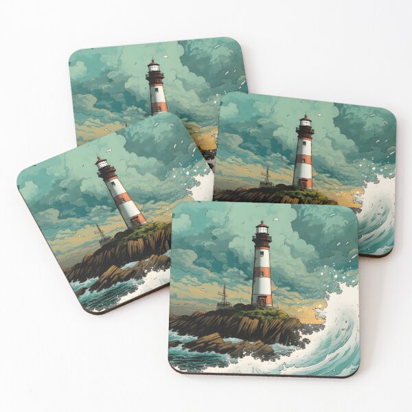Item preview, Vintage Comic Style Lighthouse Poster designed and sold by UrsaStick.