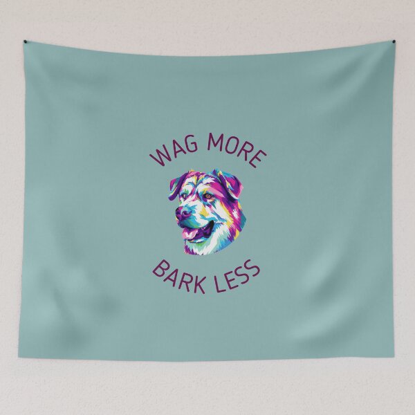 Item preview, Wag more, bark less. designed and sold by kookycomet.