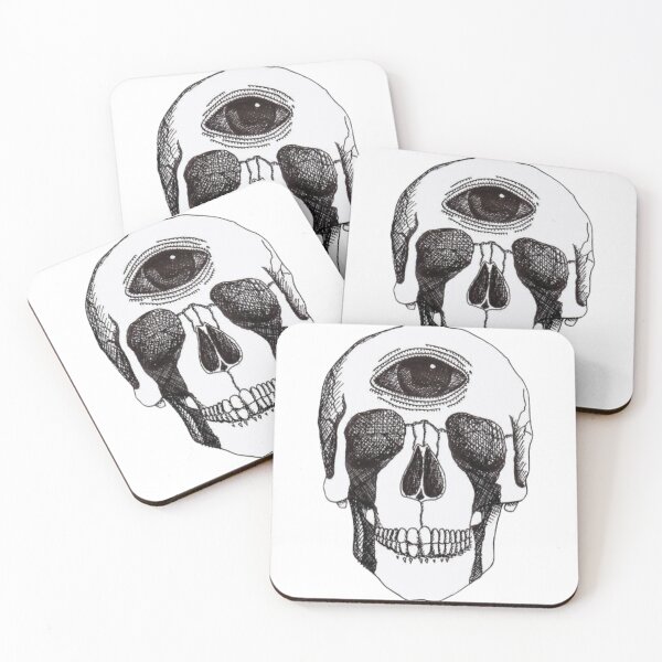 Item preview, Three eyed skull crying designed and sold by BrontesWhimsyStore.