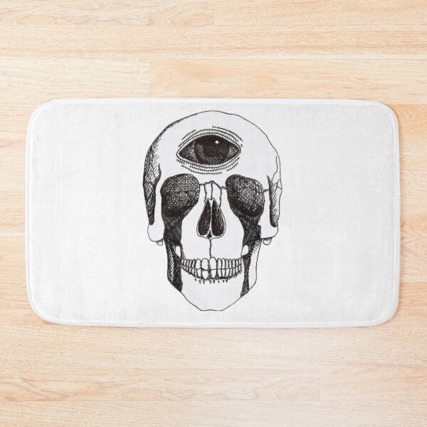 Item preview, Three eyed skull crying designed and sold by BrontesWhimsyStore.