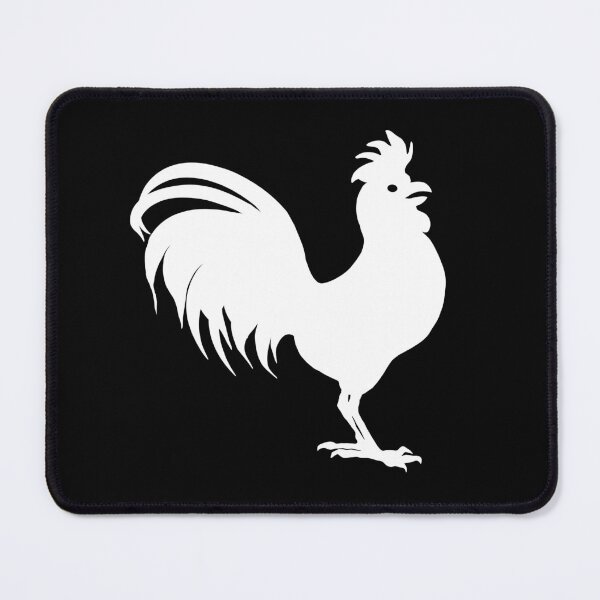 Item preview, rooster silhouette, domestic chicken, farm animals designed and sold by Kirei-Lily.