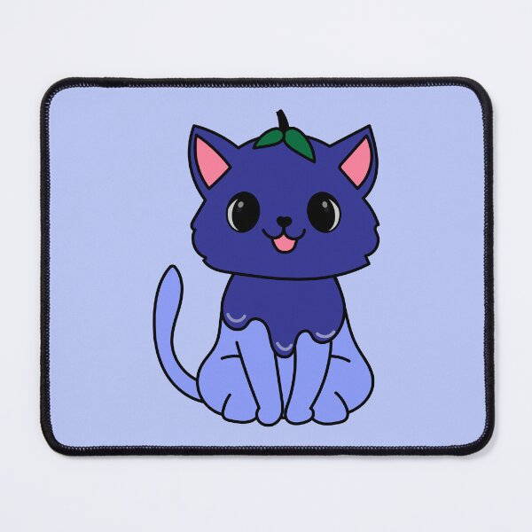 Item preview, Kawaii Blueberry Cat designed and sold by SunMoonMilk.