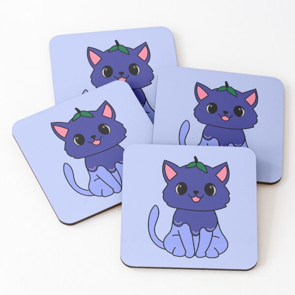 Item preview, Kawaii Blueberry Cat designed and sold by SunMoonMilk.