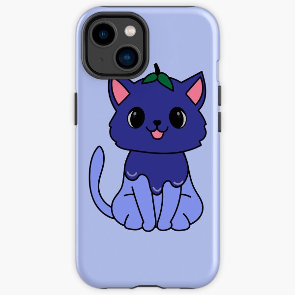 Chat myrtille kawaii Coque antichoc iPhone