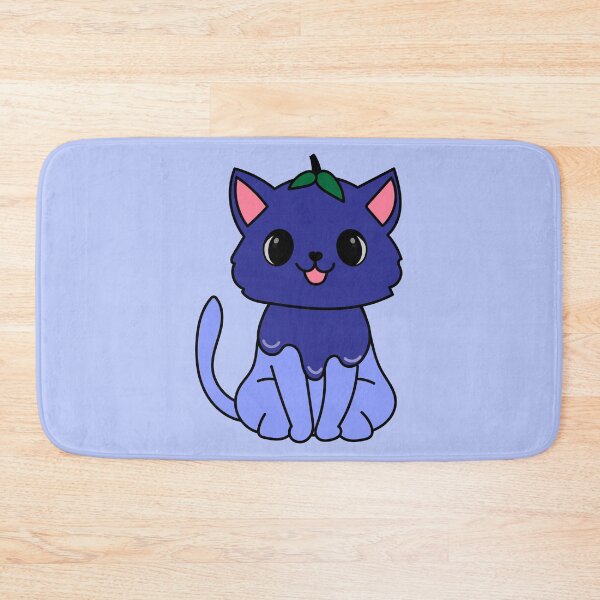 Item preview, Kawaii Blueberry Cat designed and sold by SunMoonMilk.