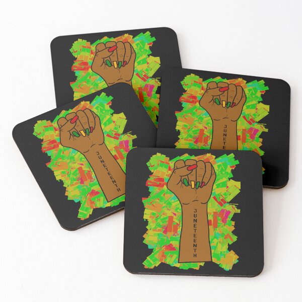 Item preview, Juneteenth Woman Fist Manicure Tattoo designed and sold by blackartmatters.