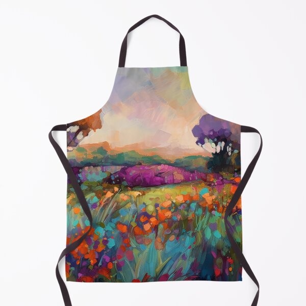 Item preview, Beautiful summer Floral Fields - Impressionistic landscape 1 designed and sold by Red Witch Art.