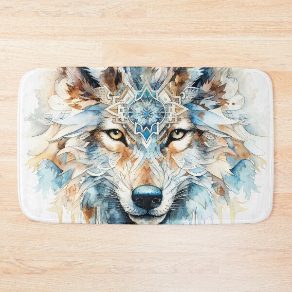 Artikelvorschau, Stylish Magic Wolf Head In Watercolor entworfen und verkauft von AdrianGrosu.
