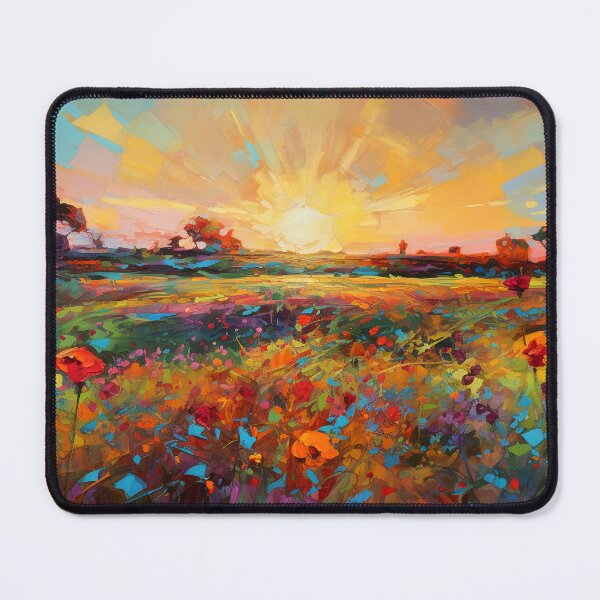 Item preview, Beautiful summer Floral Fields - Impressionistic landscape 2 designed and sold by Red Witch Art.