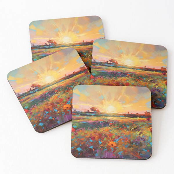 Item preview, Beautiful summer Floral Fields - Impressionistic landscape 2 designed and sold by Red Witch Art.