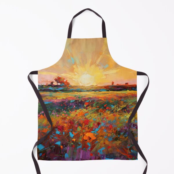 Item preview, Beautiful summer Floral Fields - Impressionistic landscape 2 designed and sold by Red Witch Art.