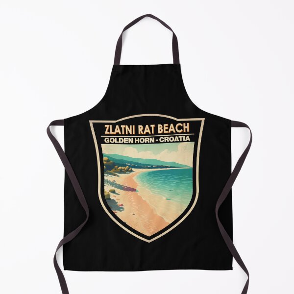Item preview, Zlatni Rat Beach Croatia Travel Art Badge designed and sold by KrisSidDesigns.