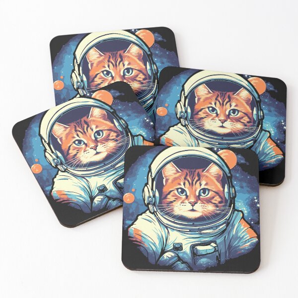 Item preview, Astronaut Kitty Cat designed and sold by purrestrial-co.