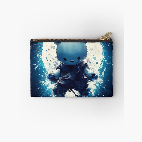 Item preview, Ninja bear blue inkblot splash designed and sold by TomFrontierArt.
