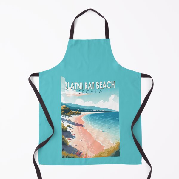 Item preview, Zlatni Rat Beach Croatia Travel Art Vintage designed and sold by KrisSidDesigns.