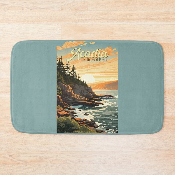 Item preview, Acadia National Park Illustration Retro designed and sold by KrisSidDesigns.