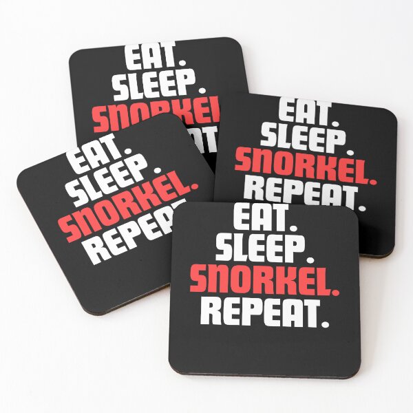 Aperçu de l'œuvre Eat. Sleep. Snorkel. Repeat. créée et vendue par danielliamgill.