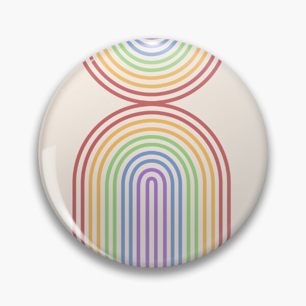 Item preview, Rainbow line art mirrored designed and sold by Firmly Planted Prints.