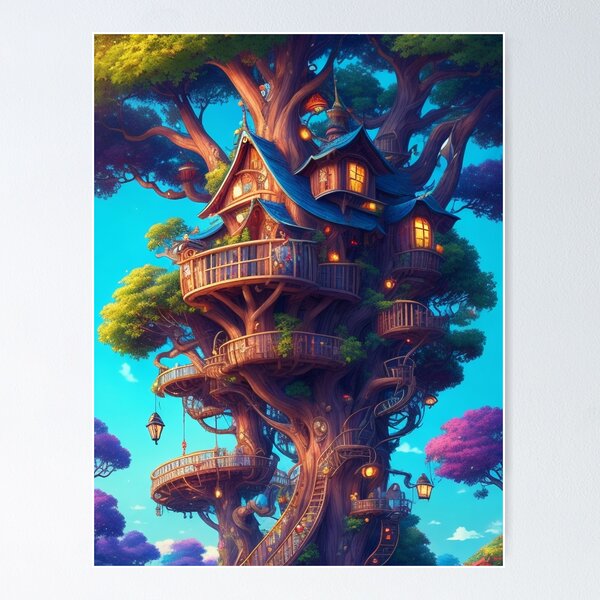 Item preview, Enchanted Treehouse designed and sold by MiniArtworks.