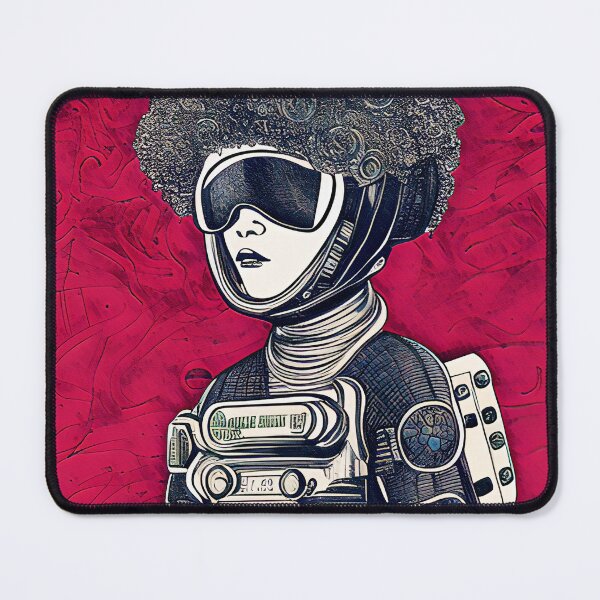 Item preview, Afro futuristic fashion walk in berry red designed and sold by Wolfsee.
