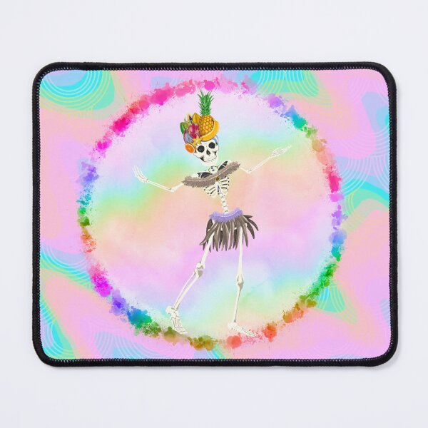 Item preview, Tropical fruit hat wearing dancing rainbow skeleton designed and sold by ExtraCaffeine.