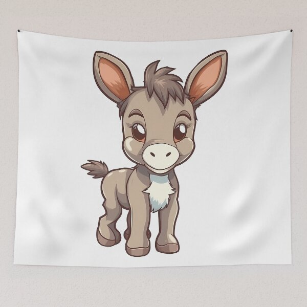 Item preview, Chibi Donkey Image designed and sold by PopPopGfx.