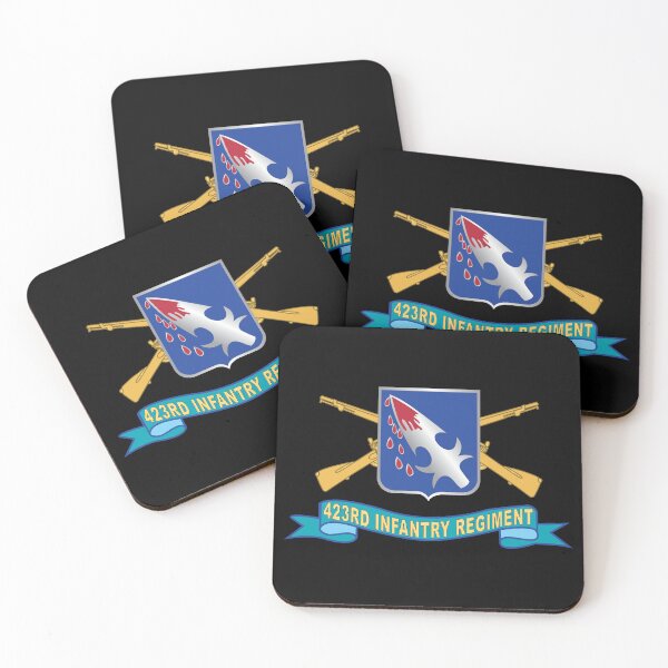 Item preview, Army - 423rd Infantry Regiment - DUI w Br - Ribbon X 300 designed and sold by Military Insignia Products.