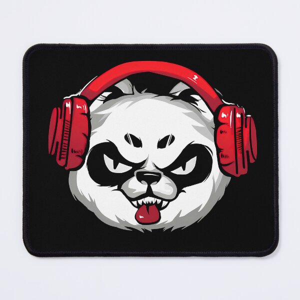 Item preview, Panda with red headphones (print without background) (^_^.) designed and sold by Gothicpower.