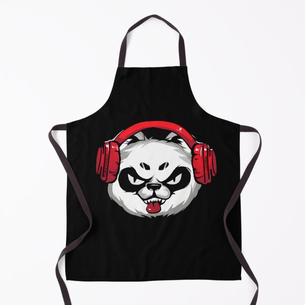 Item preview, Panda with red headphones (print without background) (^_^.) designed and sold by Gothicpower.