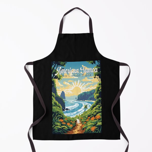 Item preview, American Samoa National Park Illustration Retro designed and sold by KrisSidDesigns.