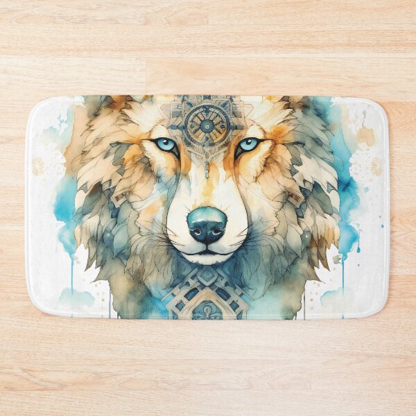 Artikelvorschau, Stylish Magic Wolf Head In Watercolor entworfen und verkauft von AdrianGrosu.