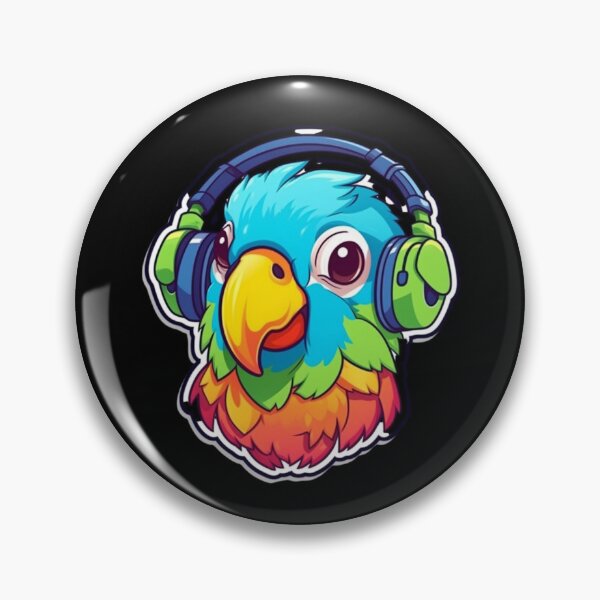 Item preview, Cute KawaiiMadness Kawaii Parrot Jamming designed and sold by KawaiiMadness7.