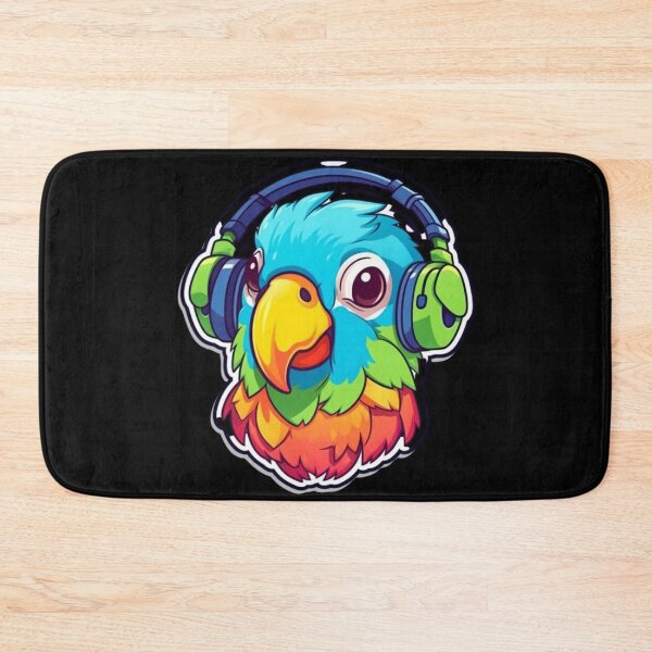 Item preview, Cute KawaiiMadness Kawaii Parrot Jamming designed and sold by KawaiiMadness7.