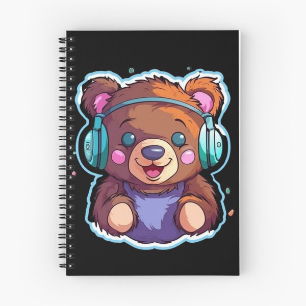 Item preview, Cute KawaiiMadness Kawaii Teddy Bear Jamming designed and sold by KawaiiMadness7.