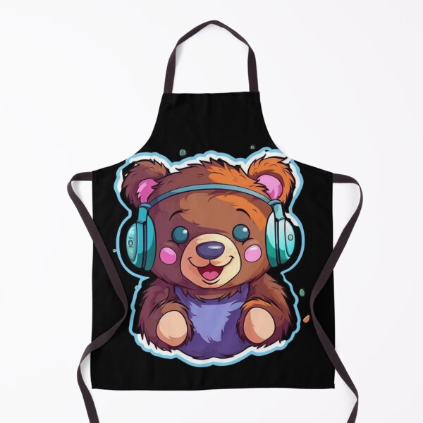 Item preview, Cute KawaiiMadness Kawaii Teddy Bear Jamming designed and sold by KawaiiMadness7.