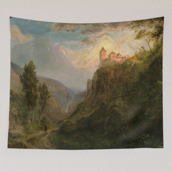 Item preview, The Monastery of San Pedro (Our Lady of the Snows) | Frederic Edwin Church | 1879 Landscape Art designed and sold by CJET.