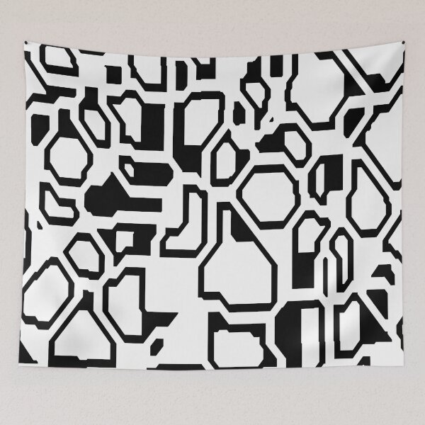 Artikelvorschau, Modern Geometric Abstract in Black and White entworfen und verkauft von Trevor Hirst.
