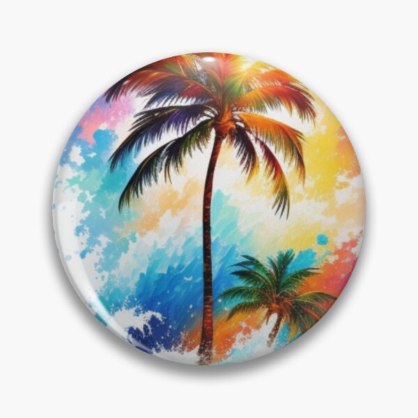 Item preview, Shades of Tranquility: Majestic Palm Tree in Artistic Splendor designed and sold by CreateUniverse.