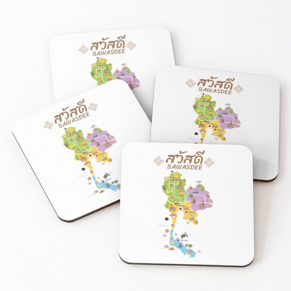 Item preview, Sawasdee Thailand - Mini Thailand travel map designed and sold by gbun25.