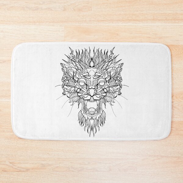 Item preview, Hand drawn tiger face and Thai line art. designed and sold by NB-Artist.